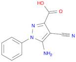 5-amino-4-cyano-1-phenyl-1H-pyrazole-3-carboxylic acid