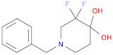 1-benzyl-3,3-difluoropiperidine-4,4-diol