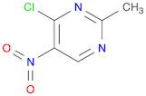 4-chloro-2-methyl-5-nitropyrimidine