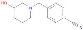 4-[(3-hydroxypiperidin-1-yl)methyl]benzonitrile
