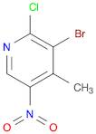 3-Bromo-2-chloro-4-methyl-5-nitropyridine