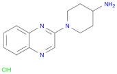 1-Quinoxalin-2-yl-piperidin-4-ylaMine hydrochloride, 98+% C13H16N4, MW