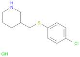 3-(4-Chloro-phenylsulfanylMethyl)-piperidine hydrochloride