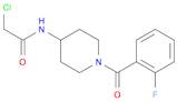2-Chloro-N-[1-(2-fluoro-benzoyl)-piperidin-4-yl]-acetaMide, 98+% C14H16ClFN2O2, MW