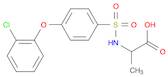 ALANINE, N-[[4-(2-CHLOROPHENOXY)PHENYL]SULFONYL]-