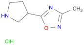 1,2,4-Oxadiazole, 3-Methyl-5-(3-pyrrolidinyl)-, hydrochloride