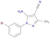 5-AMINO-1-(3-BROMOPHENYL)-3-METHYL-1H-PYRAZOLE-4-CARBONITRILE