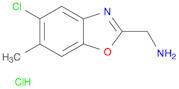 (5-Chloro-6-methylbenzo[d]oxazol-2-yl)methanamine hydrochloride