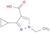 3-Cyclopropyl-1-ethyl-1H-pyrazole-4-carboxylicacid