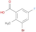 3-bromo-5-fluoro-2-methylbenzoic acid