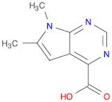 6,7-dimethyl-7H-pyrrolo[2,3-d]pyrimidine-4-carboxylic acid