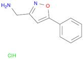 C-(5-Phenyl-isoxazol-3-yl)-methylamine HYDROCHLORIDE