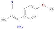 (E)-3-amino-3-(4-methoxyphenyl)-2-methylacrylonitrile
