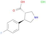 (+/-)-TRANS-4-(4-FLUOROPHENYL)PYRROLIDINE-3-CARBOXYLIC ACID HYDROCHLORIDE