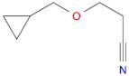3-(cyclopropylmethoxy)propanenitrile