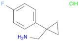 (1-(4-fluorophenyl)cyclopropyl)methanamine hydrochloride