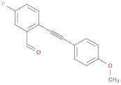 5 - fluoro - 2 - (4 - Methoxy phenyl) (acetylene) benzaldehyde