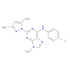 N-(4-chlorophenyl)-2-(3,5-diMethyl-1H-pyrazol-1-yl)-9-Methyl-9H-purin-6-aMine