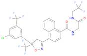 4-[5-[3-Chloro-5-(trifluoromethyl)phenyl]-4,5-dihydro-5-(trifluoromethyl)-3-isoxazolyl]-N-[2-oxo-2-[(2,2,2-trifluoroethyl)amino]ethyl]-1-naphthalenecarboxamide