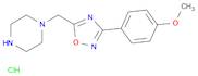 3-(4-Methoxyphenyl)-5-(piperazin-1-ylmethyl)-1,2,4-oxadiazole hydrochloride