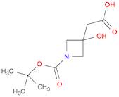 2-(N-tert-butoxycarbonyl-3-hydroxyazetidin-3-yl)acetic acid