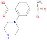 4-(Methylsulfonyl)-2-piperazinobenzoic Acid