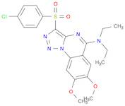 3-(4-chlorophenylsulfonyl)-N,N-diethyl-7,8-diMethoxy-[1,2,3]triazolo[1,5-a]quinazolin-5-aMine