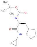 (S)-tert-butyl (3-cyclopentyl-1-(cyclopropylaMino)-1-oxopropan-2-yl)carbaMate