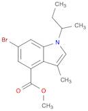 1H-Indole-4-carboxylic acid, 6-broMo-3-Methyl-1-(1-Methylpropyl)-, Methyl ester