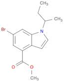 1H-Indole-4-carboxylic acid,6-broMo-1-(1-Methylpropyl)-,Methyl ester