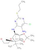 4,5-PyriMidinediaMine, 6-chloro-N4-[(3aS,4R,6S,6aR)-6-[2-[[(1,1-diMethylethyl)diMethylsilyl]oxy]ethoxy]tetrahydro-2,2-diMethyl-4H-cyclopenta-1,3-dioxol-4-yl]-2-(propylthio)-