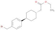 Cyclohexaneacetic acid, 4-[4-(broMoMethyl)phenyl]-, ethyl ester, trans-