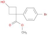 Methyl 1-(4-broMophenyl)-3-hydroxycyclobutanecarboxylate