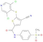 2-ThiophenecarboxaMide, 4-cyano-5-[(3,5-dichloro-4-pyridinyl)thio]-N-[4-(Methylsulfonyl)phenyl]-