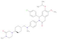 3(2H)-Isoquinolinone, 1-(4-chlorophenyl)-1,4-dihydro-6-methoxy-7-(1-methylethoxy)-2-[4-[methyl[[trans-4-(4-methyl-3-oxo-1-piperazinyl)cyclohexyl]methyl]amino]phenyl]-