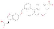 3-Benzofuranacetic acid, 6-[[2',6'-dimethyl-4'-[3-(methylsulfonyl)propoxy][1,1'-biphenyl]-3-yl]methoxy]-2,3-dihydro-, (3R)-