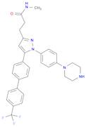 N-methyl-3-(1-(4-(piperazin-1-yl)phenyl)-5-(4'-(trifluoromethyl)-[1,1'-biphenyl]-4-yl)-1H-pyrazol-3-yl)propanamide