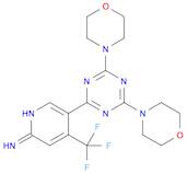 5-(4,6-dimorpholino-1,3,5-triazin-2-yl)-4-(trifluoromethyl)pyridin-2-amine