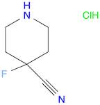 4-FLUOROPIPERIDINE-4-CARBONITRILE HCL