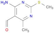 4-AMINO-6-METHYL-2-(METHYLSULFANYL)PYRIMIDINE-5-CARBALDEHYDE