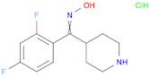 2,4-Difluorophenyl-(4-piperidinyl)methanone oxime hydrochloride