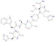 AC-HIS-TRP-ALA-VAL-GLY-HIS-LEU-NH2