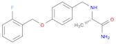 (2S)-2-[[4-[(2-fluorophenyl)methoxy]phenyl]methylamino]propanamide