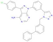 1-[3-[1-([1,1'-Biphenyl]-3-ylmethyl)-1H-1,2,3-triazol-5-yl]phenyl]-3-(4-chlorophenyl)-1H-pyrazolo[…