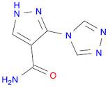 3-(4H-1,2,4-Triazol-4-yl)-1H-pyrazole-4-carboxamide