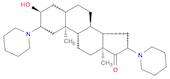 Androstan-17-one, 3-hydroxy-2,16-di-1-piperidinyl-,(2,3,5,16)-(9CI)