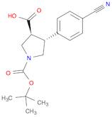 (3R,4S)-1-(tert-Butoxycarbonyl)-4-(4-cyanophenyl)pyrrolidine-3-carboxylic acid