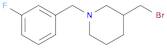 3-BroMoMethyl-1-(3-fluoro-benzyl)-piperidine
