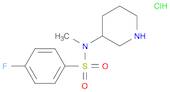 4-Fluoro-N-Methyl-N-piperidin-3-yl-benzenesulfonaMide hydrochloride