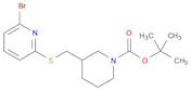 3-(6-BroMo-pyridin-2-ylsulfanylMethyl)-piperidine-1-carboxylic acid tert-butyl ester